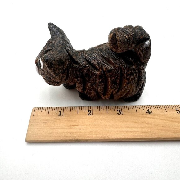 Artesania Rinconada brown tabby cat figurine Uruguay art pottery brown white - Picture 11 of 13